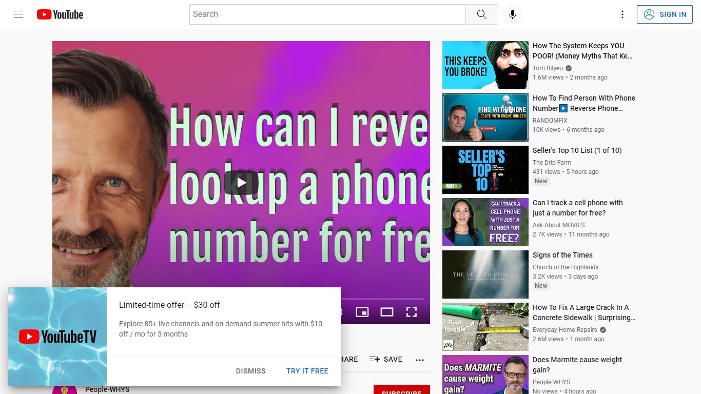 How can I reverse lookup a phone number for free? - YouTube